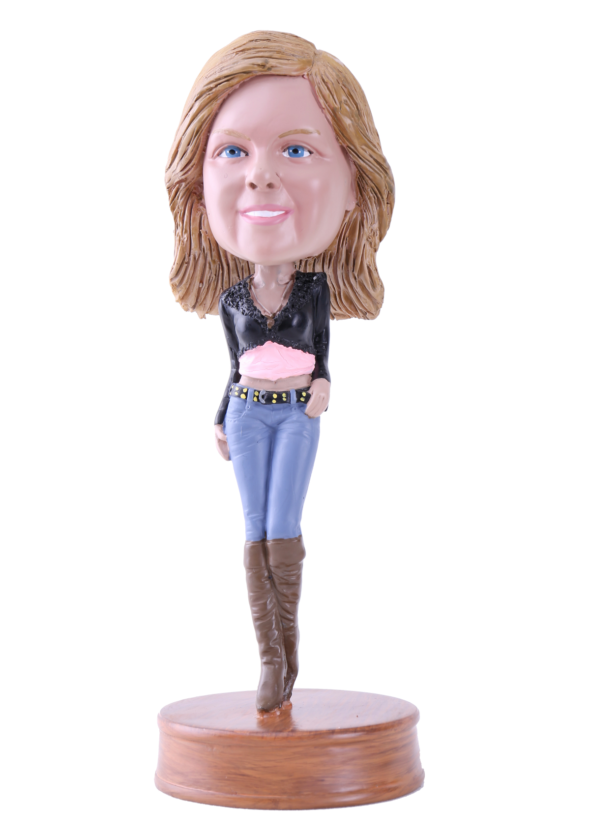Woman with Blue Jeans and boots