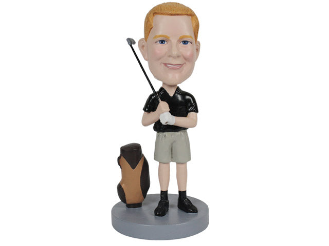 Golfer with Golf Bag v4