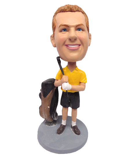 Golfer with Golf Bag v4